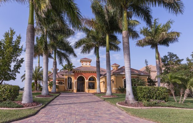 Garden space with fresh sod and stone border
